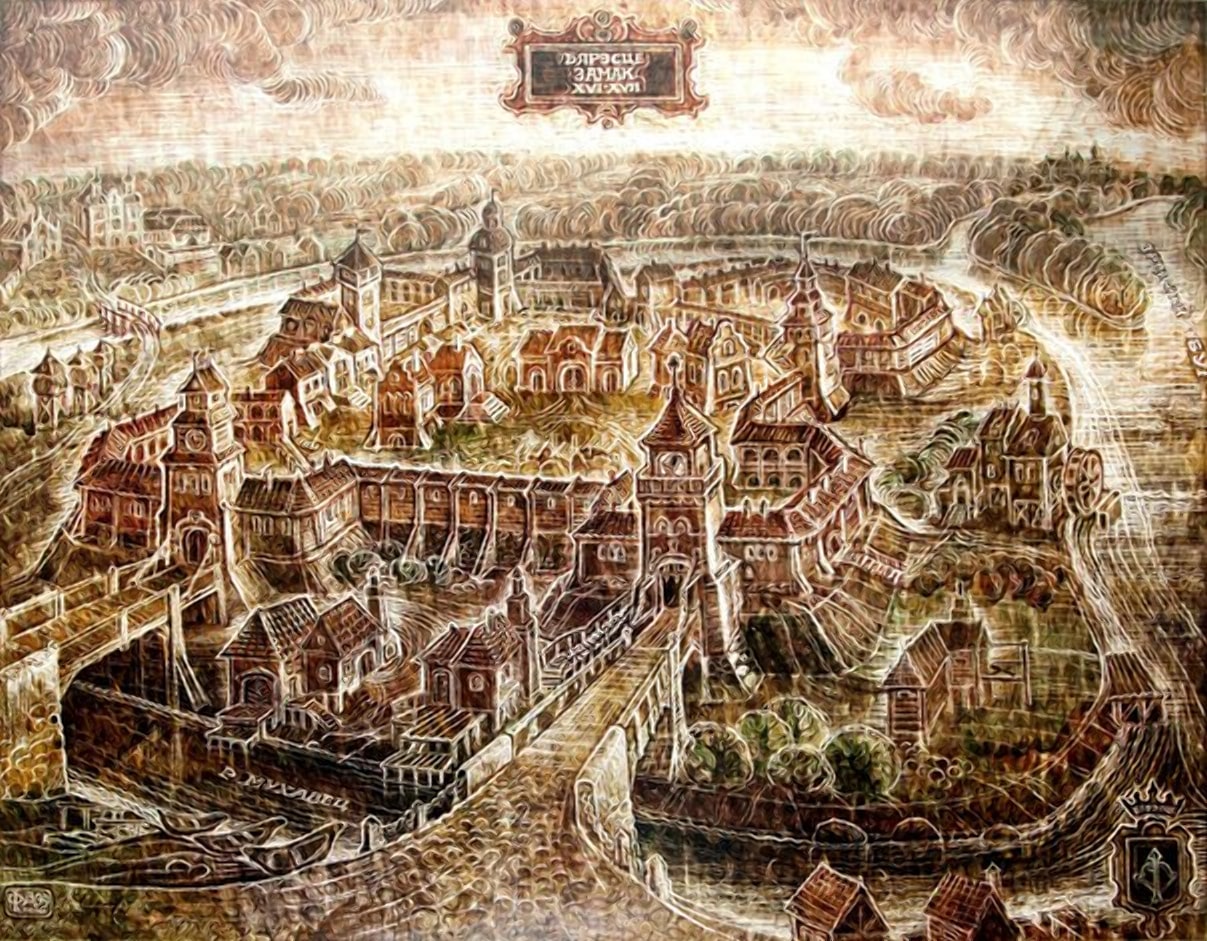 Брестский замок картина