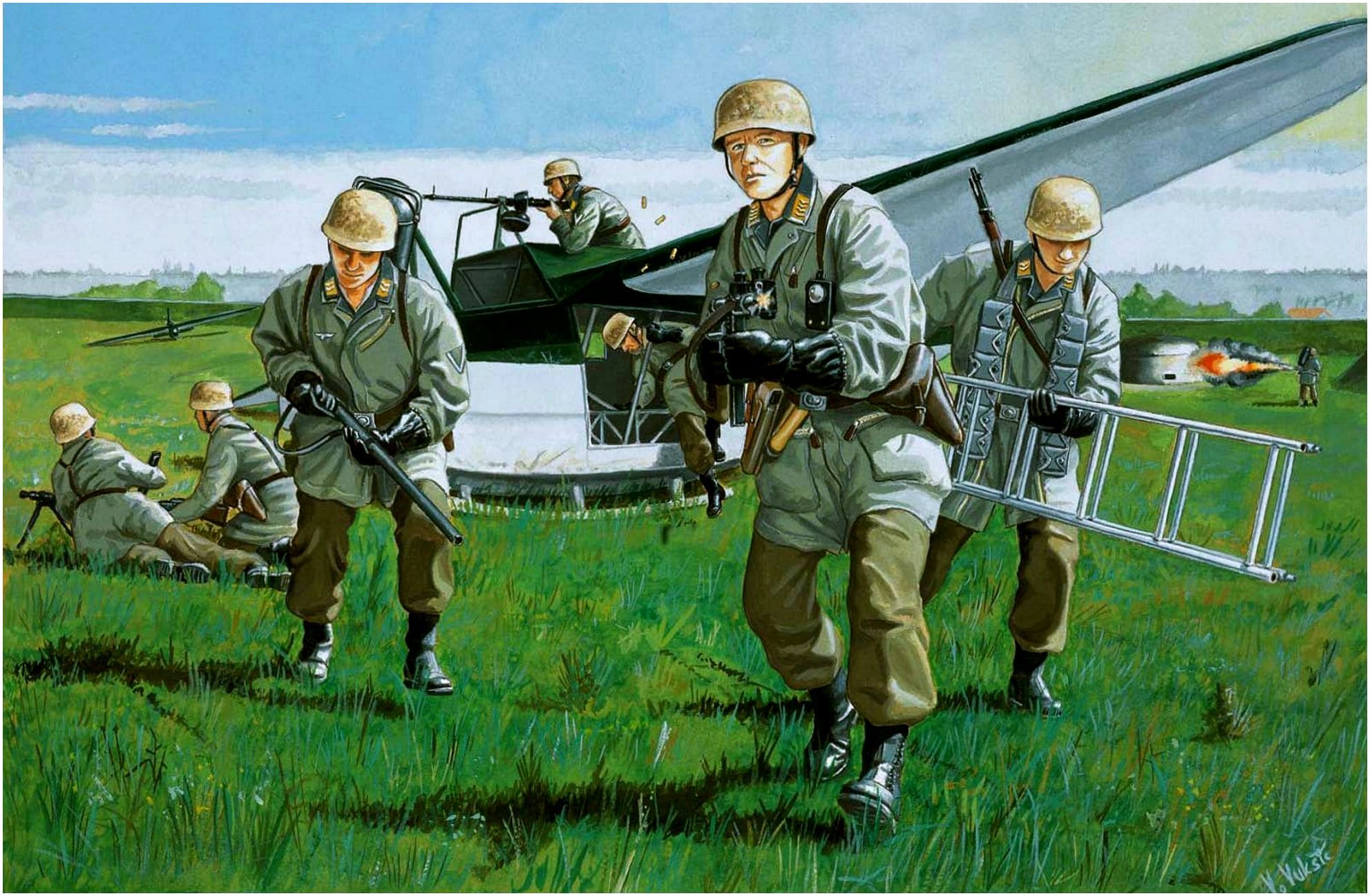 Немецкие парашютисты высадились до официального начала войны