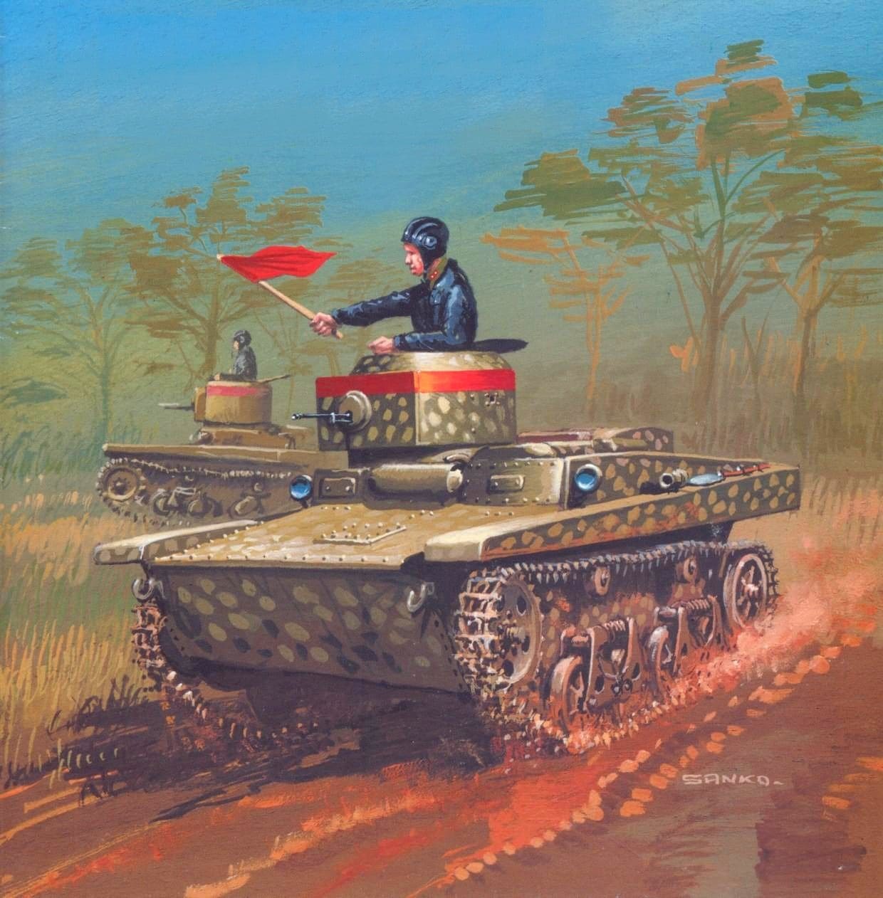 Бронированный легкий танк спас генерала Оборина