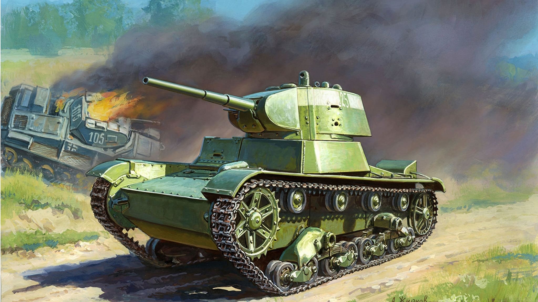 Танки Т-26 уступали немецким танкам но и победы случались