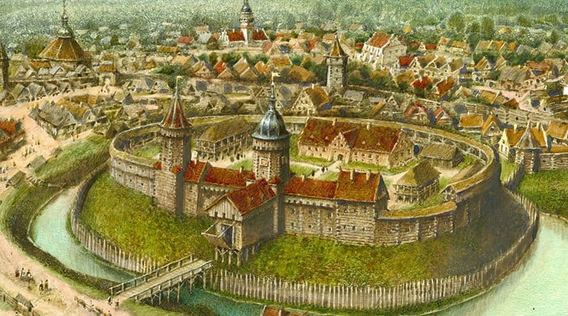 В XV веке Полоцк был похож на русские и европейские города одновременно.