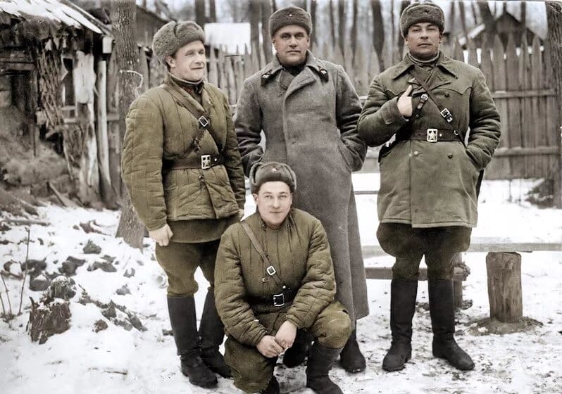 Полковник Маврин зимой 1941 года под Москвой