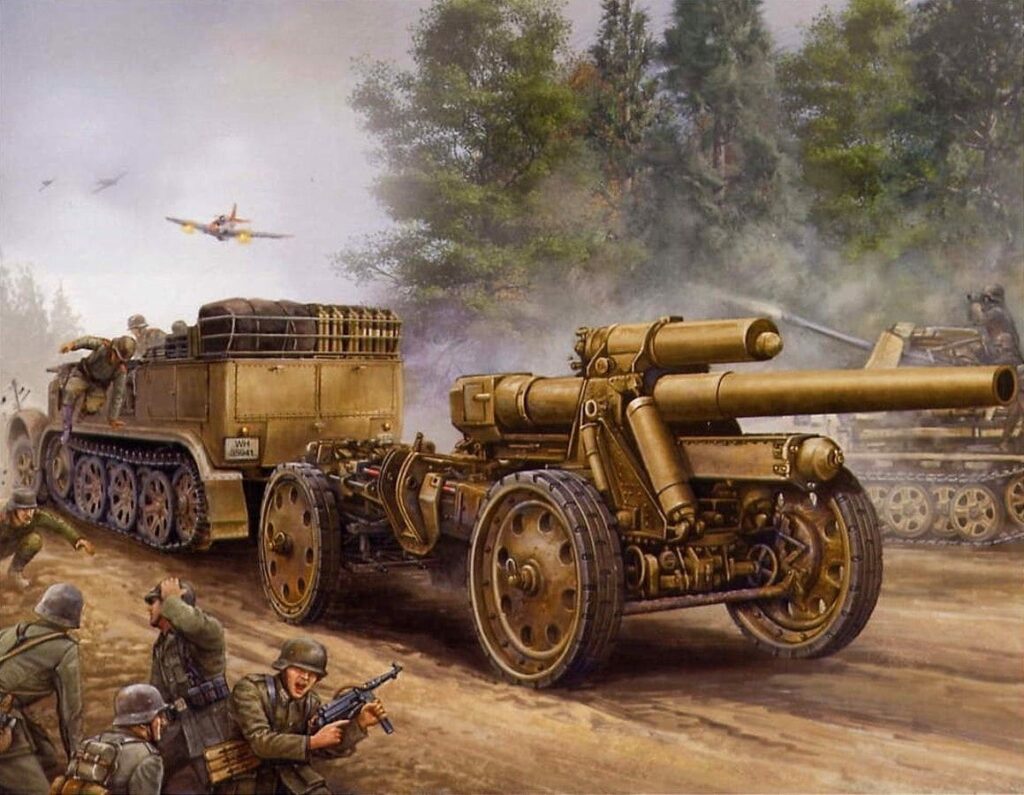 Немецкая артиллерия была не лучше артиллерии 4-ой Армии РККА